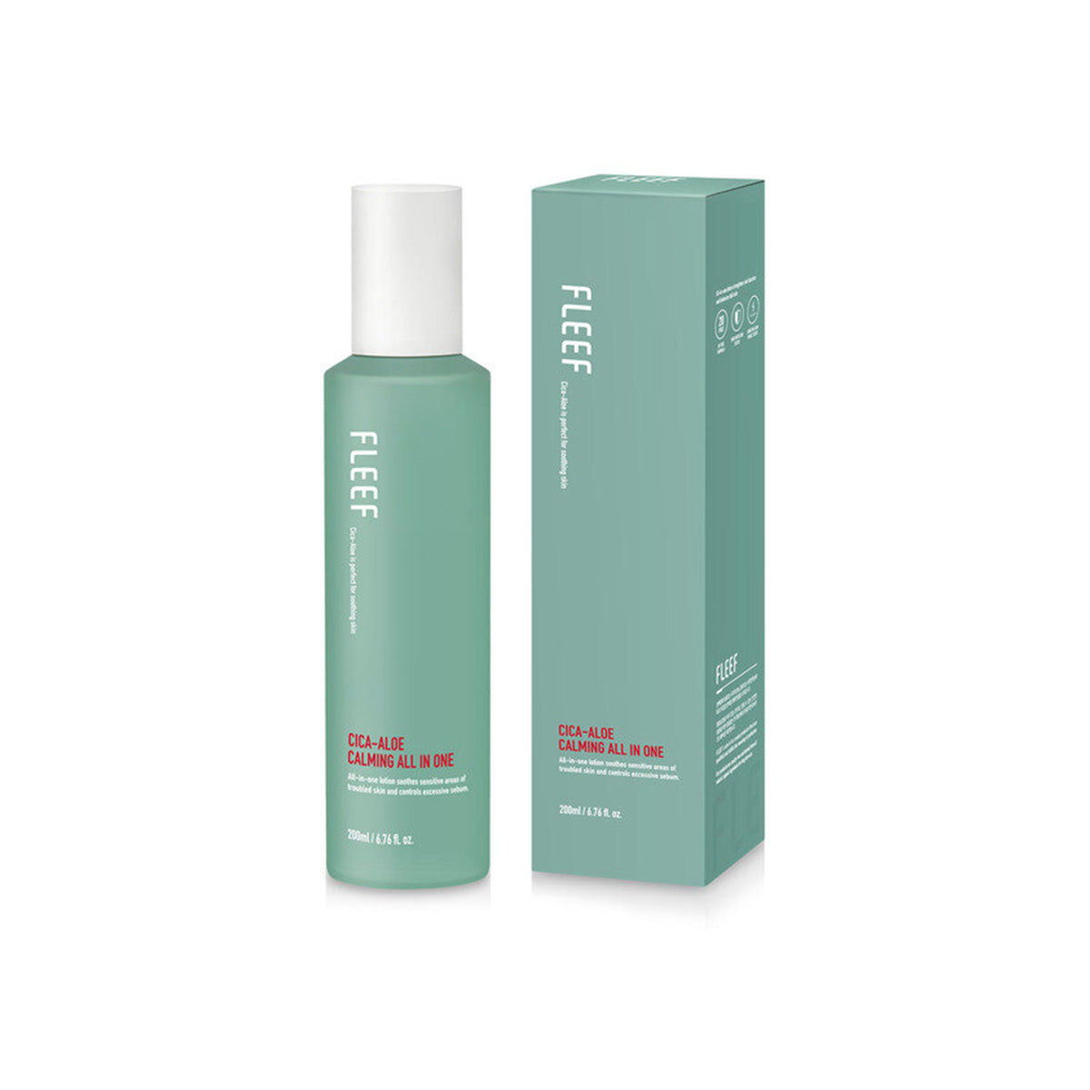 Fleef Fleef Cica-Aloe Calming All In One 200ml - hydrating - front bottle shot