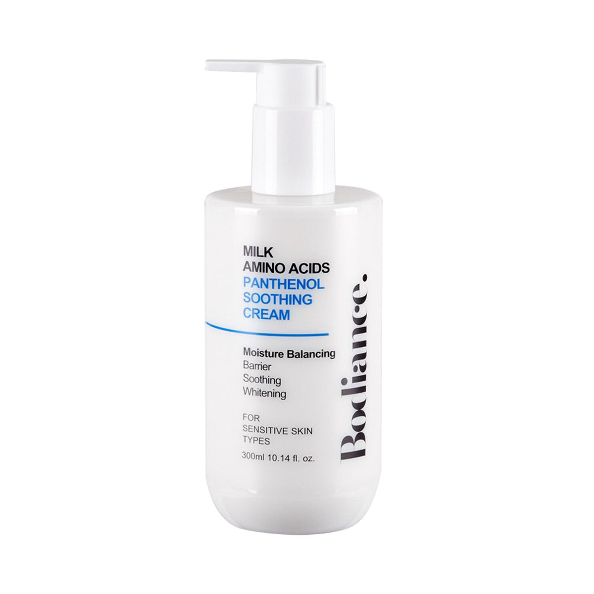 Bodiance Bodiance Milk Amino Acids Panthenol Soothing Cream 300ml - hydrating - front bottle shot