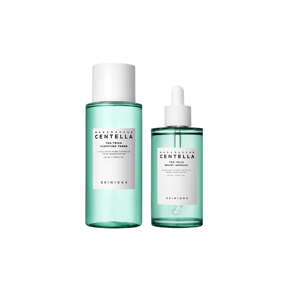 SKIN1004 SKIN1004 2-Step Tea-Trica Purifying SET - soothing - front bottle shot