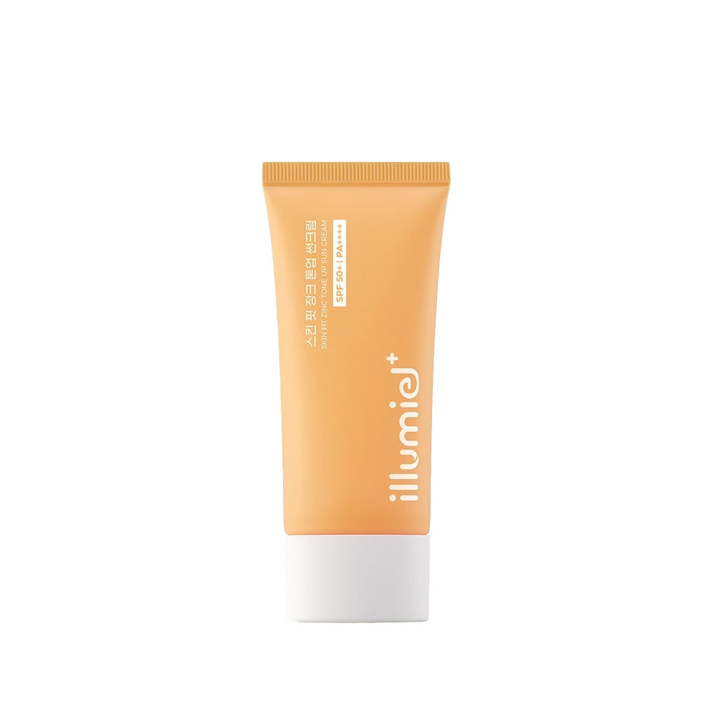 illumiel illumiel Skin Fit Zinc Tone Up Sun Cream SPF50+ PA++++ 50g - brightening - front bottle shot