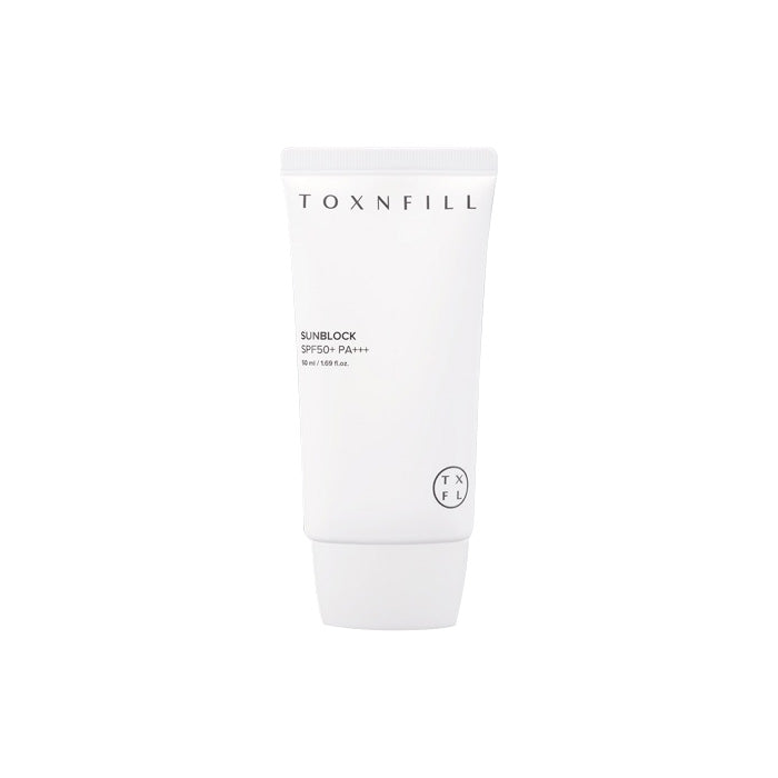 TOXNFILL Toxnfill Sunblock 50ml - brightening - front bottle shot