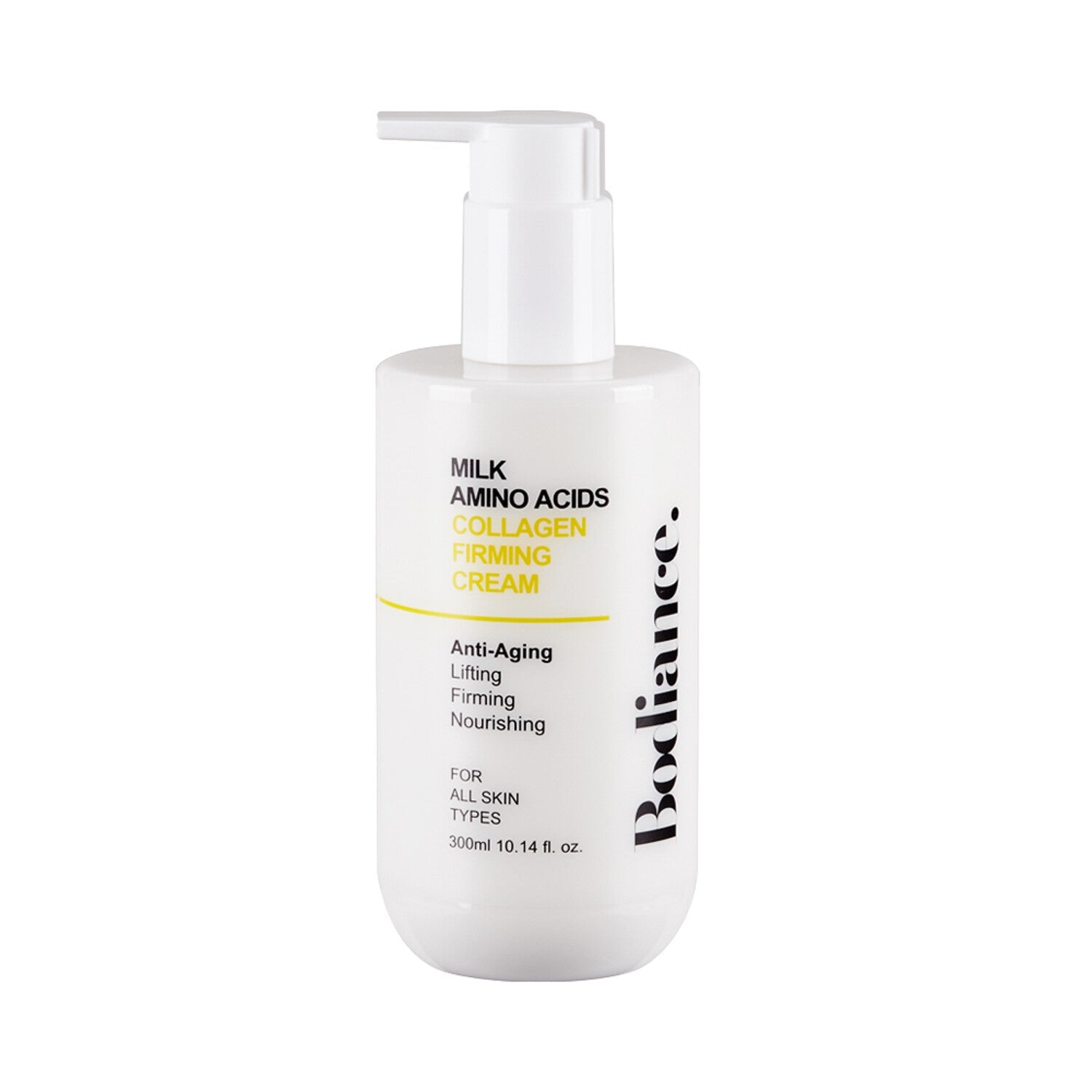 Bodiance Bodiance Milk Amino Acids Collagen Firming Cream 300ml - soothing - front bottle shot