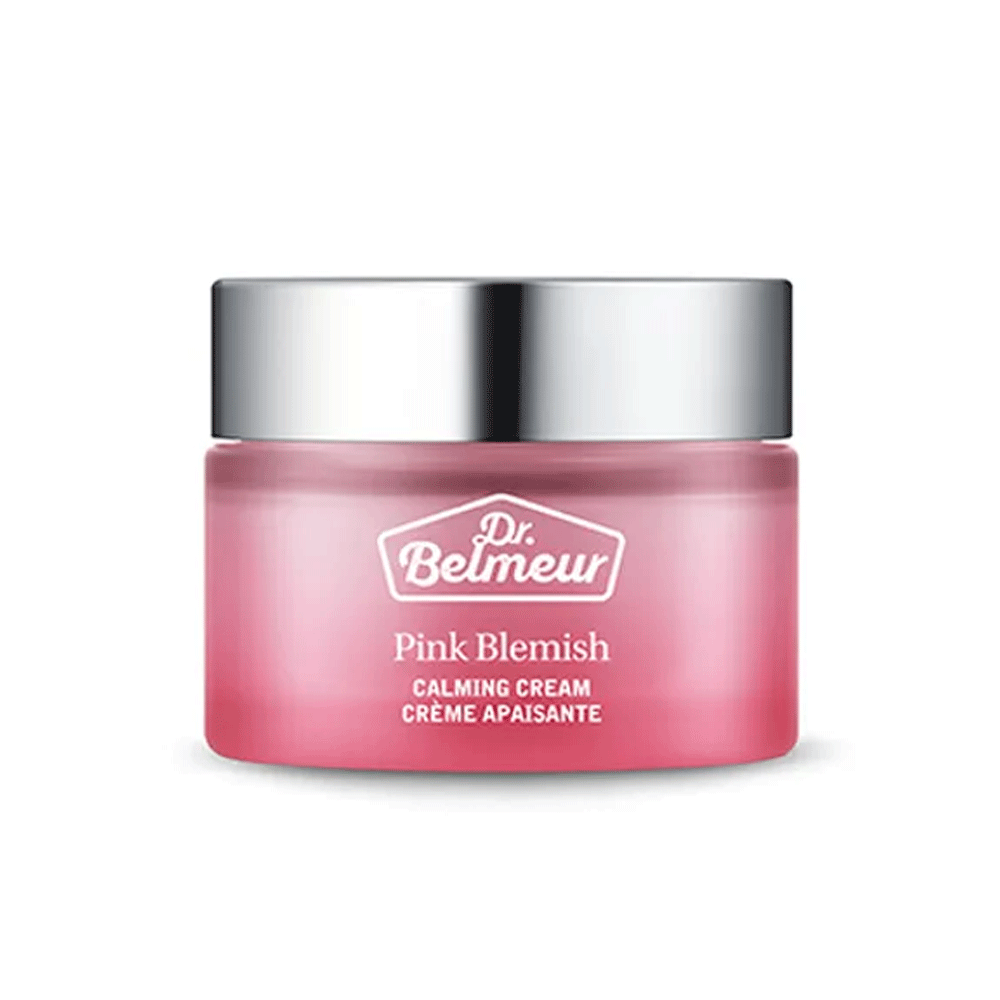THE FACE SHOP THE FACE SHOP Dr. Belmeur Pink Blemish Calming Cream 50ml - hydrating - front bottle shot