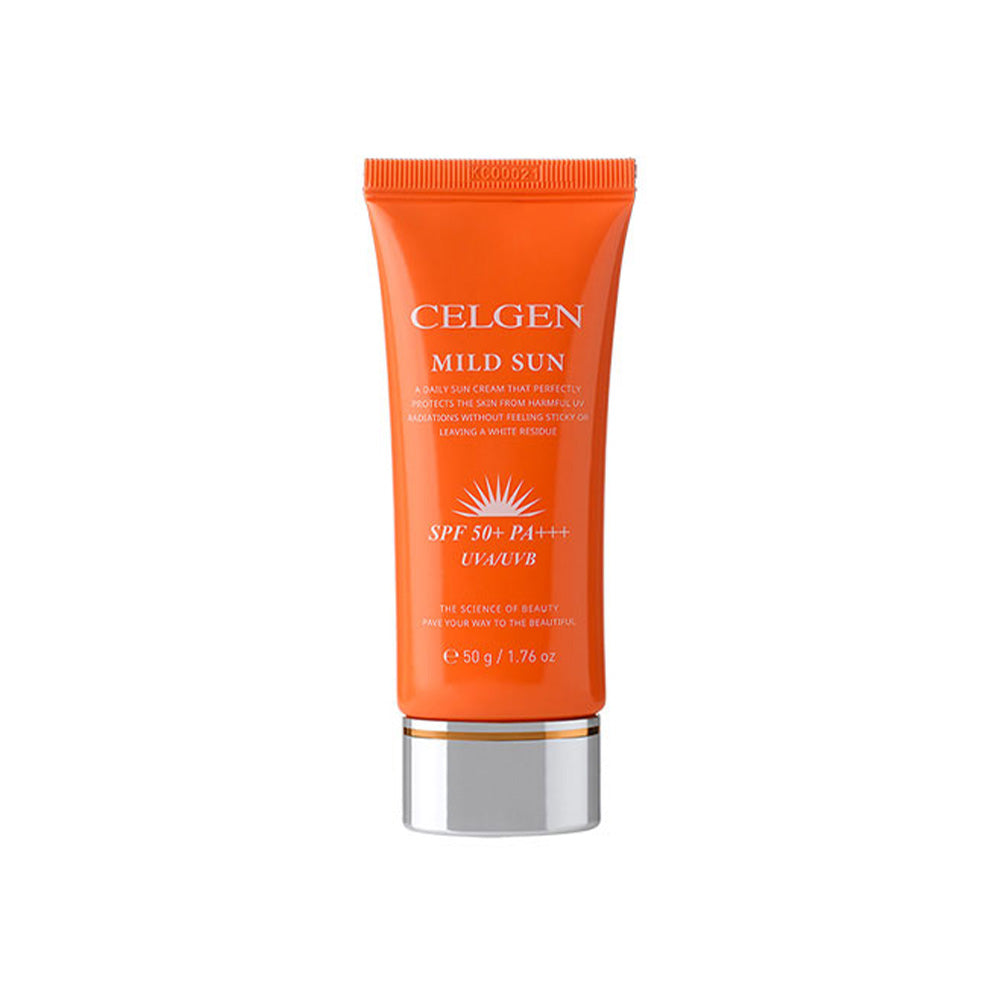 CELGEN CELGEN Mild Sun SPF50+ PA+++ 50g - hydrating - front bottle shot