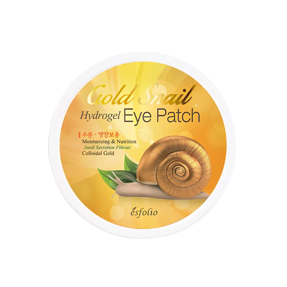 esfolio esfolio Gold Snail Hydrogel Eye Patch 60pcs - hydrating - front bottle shot