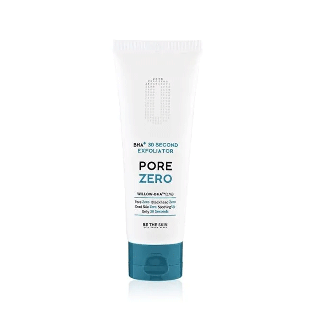 BE THE SKIN BE THE SKIN BHA+ Pore Zero 30 Second Exfoliator 100g - pore care - front bottle shot