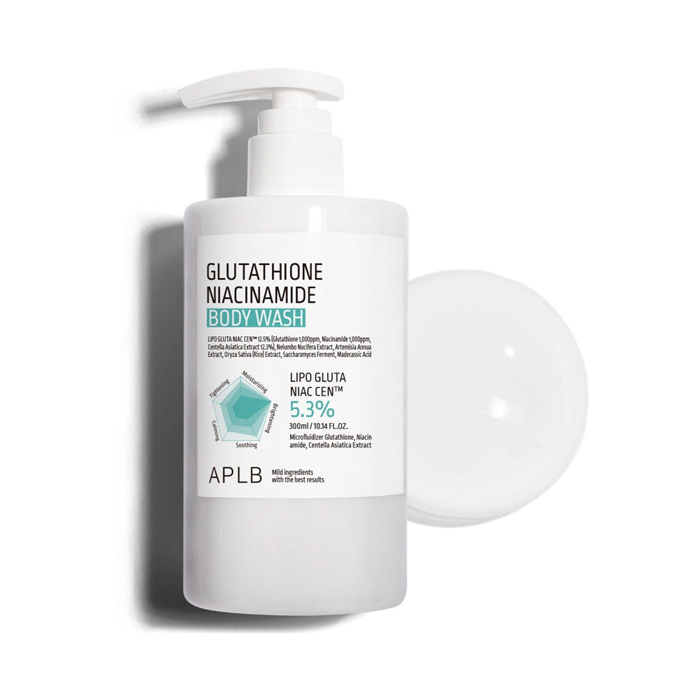 APLB APLB Glutathione Niacinamide Body Wash 300ml - hydrating - front bottle shot