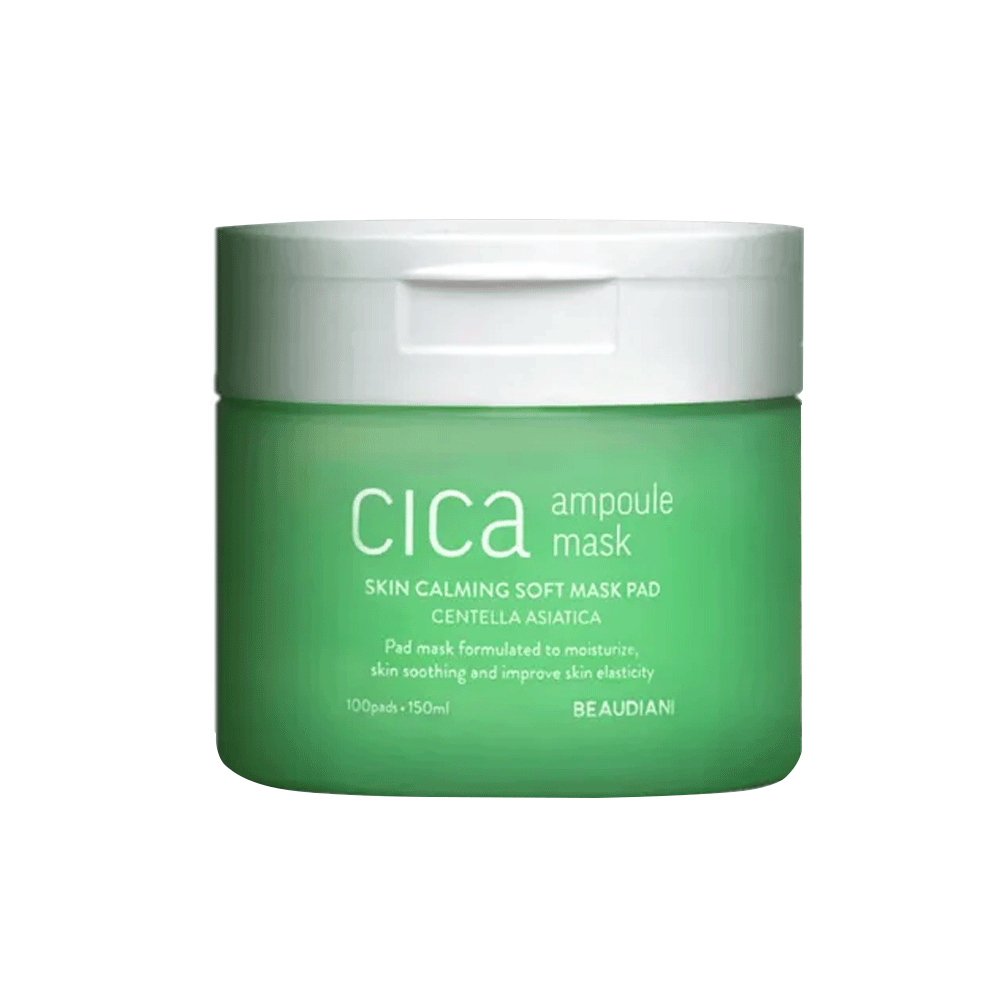 BEAUDIANI BEAUDIANI Cica Ampoule Mask 100 pads - hydrating - front bottle shot
