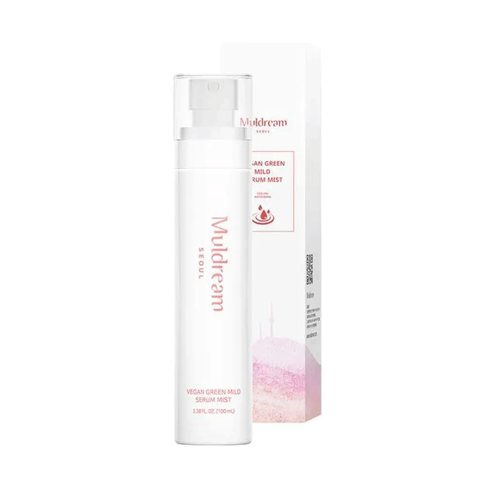 Muldream Muldream Vegan Green Mild Serum Mist 100ml - hydrating - front bottle shot