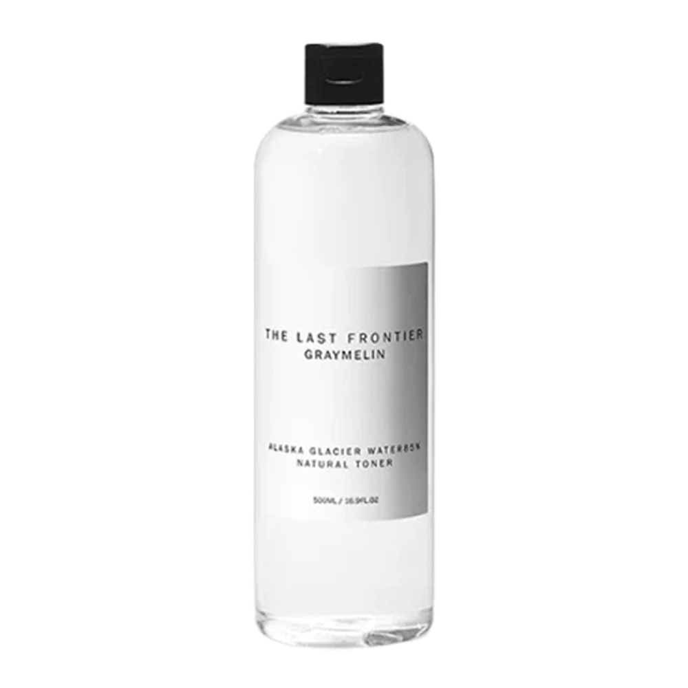 GRAYMELIN GRAYMELIN The Last Frontier Alaska Glacier Water 85% Natural Toner 500ml - hydrating - front bottle shot