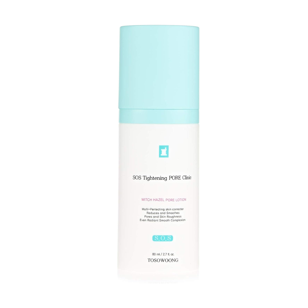 TOSOWOONG TOSOWOONG SOS Tightening Pore Clinic Witch Hazel Pore Lotion 80ml - hydrating - front bottle shot