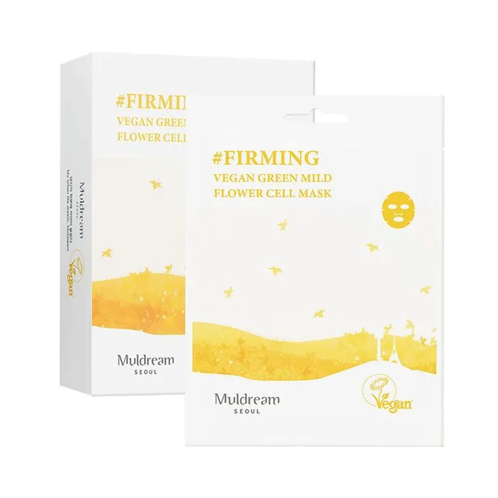 Muldream Muldream Vegan Green Mild Flower Cell Mask 25ml *10ea - hydrating - front bottle shot