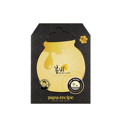 papa recipe papa recipe Bombee Black Honey Mask 25g * 10ea - hydrating - front bottle shot