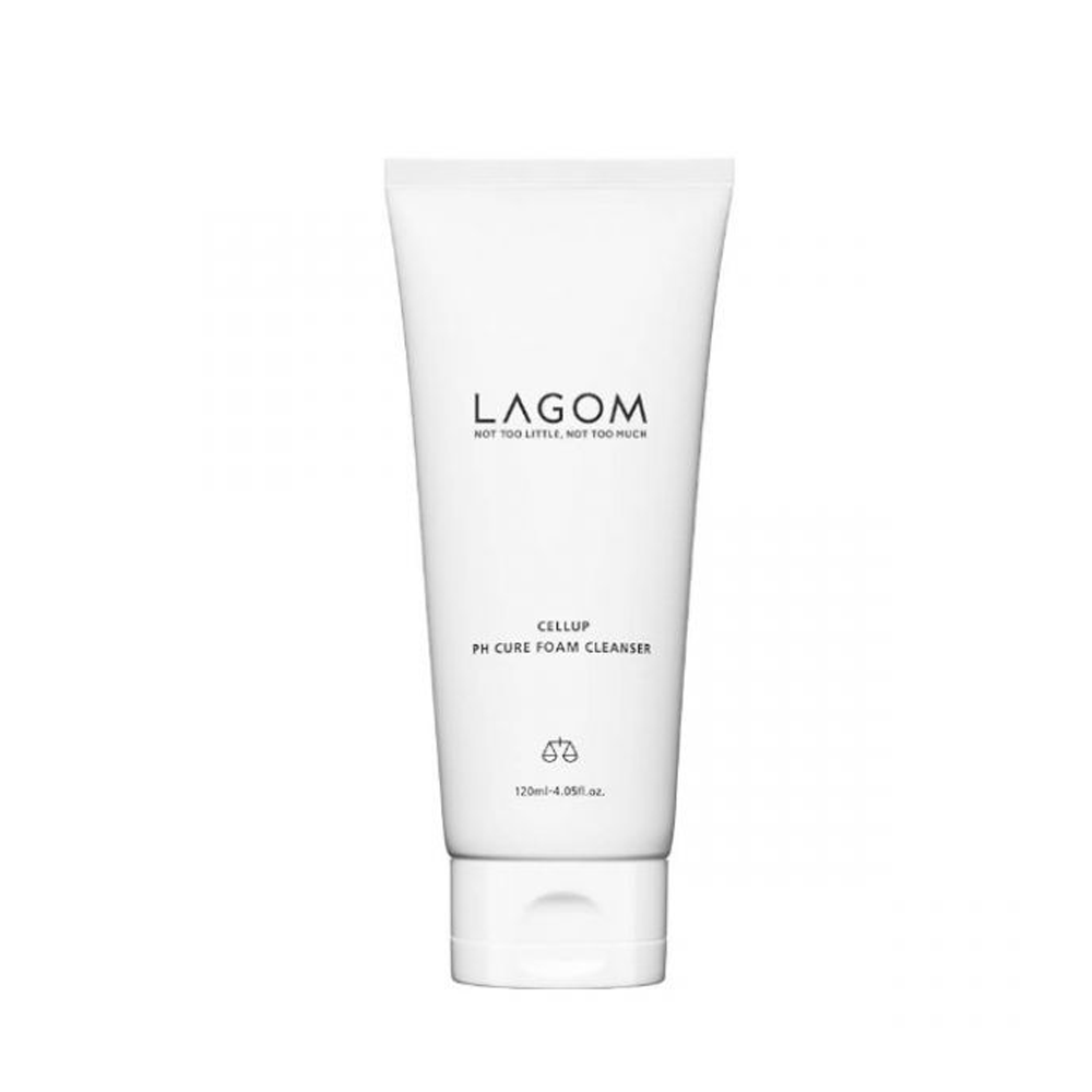 LAGOM LAGOM Cellup pH Cure Foam Cleanser 120ml - anti-aging - front bottle shot