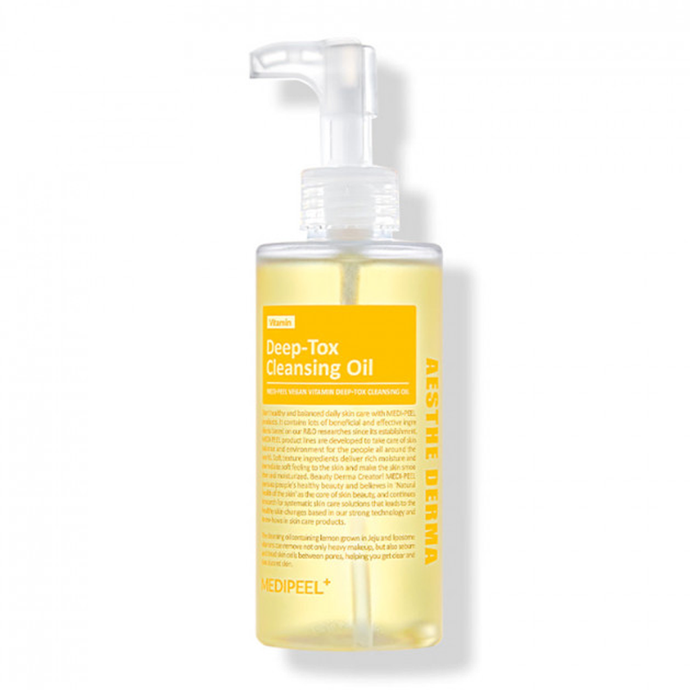 MEDI-PEEL MEDI-PEEL Vegan Vitamin Deep-Tox Cleansing Oil 200ml - brightening - front bottle shot