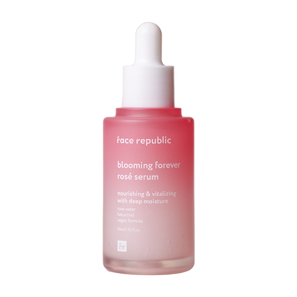 face republic face republic Blooming Forever Rosé Serum 45ml - brightening - front bottle shot