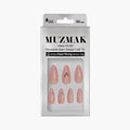 MUZMAK MUZMAK Nail Tips 36pcs #Dollish(Round Stiletto) - anti-aging - front bottle shot