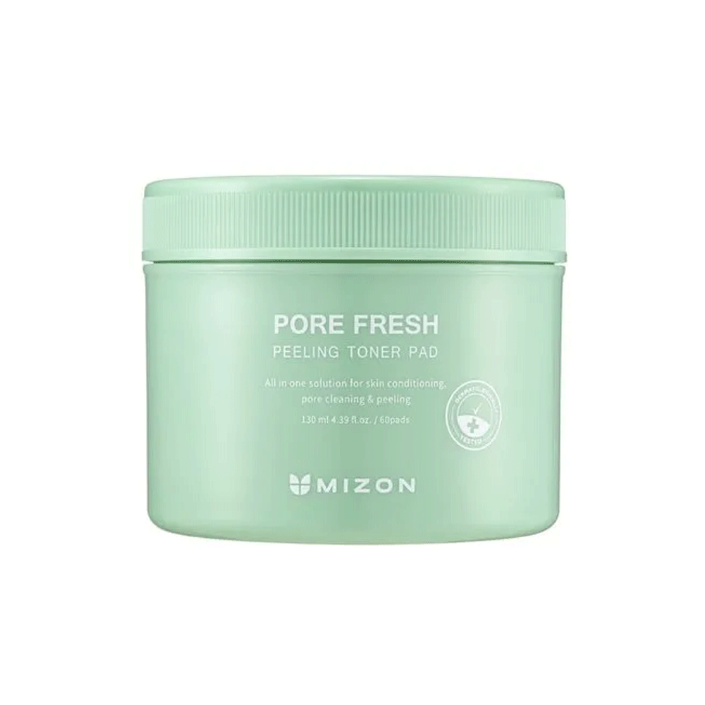 MIZON MIZON Pore Fresh Peeling Toner Pad 60 pads - soothing - front bottle shot
