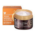 MIZON MIZON Snail Wrinkle Care Sleeping Pack 80ml - brightening - front bottle shot