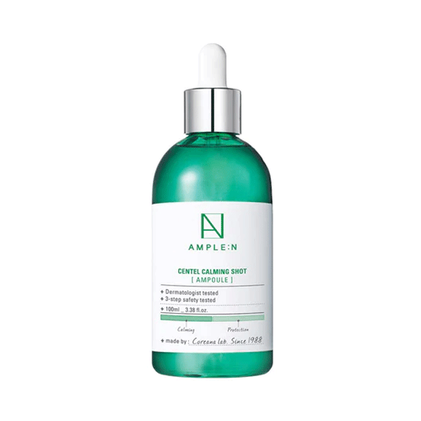 AMPLE:N AMPLE:N Centel Calming Shot Ampoule Large Capacity 100ml - hydrating - front bottle shot
