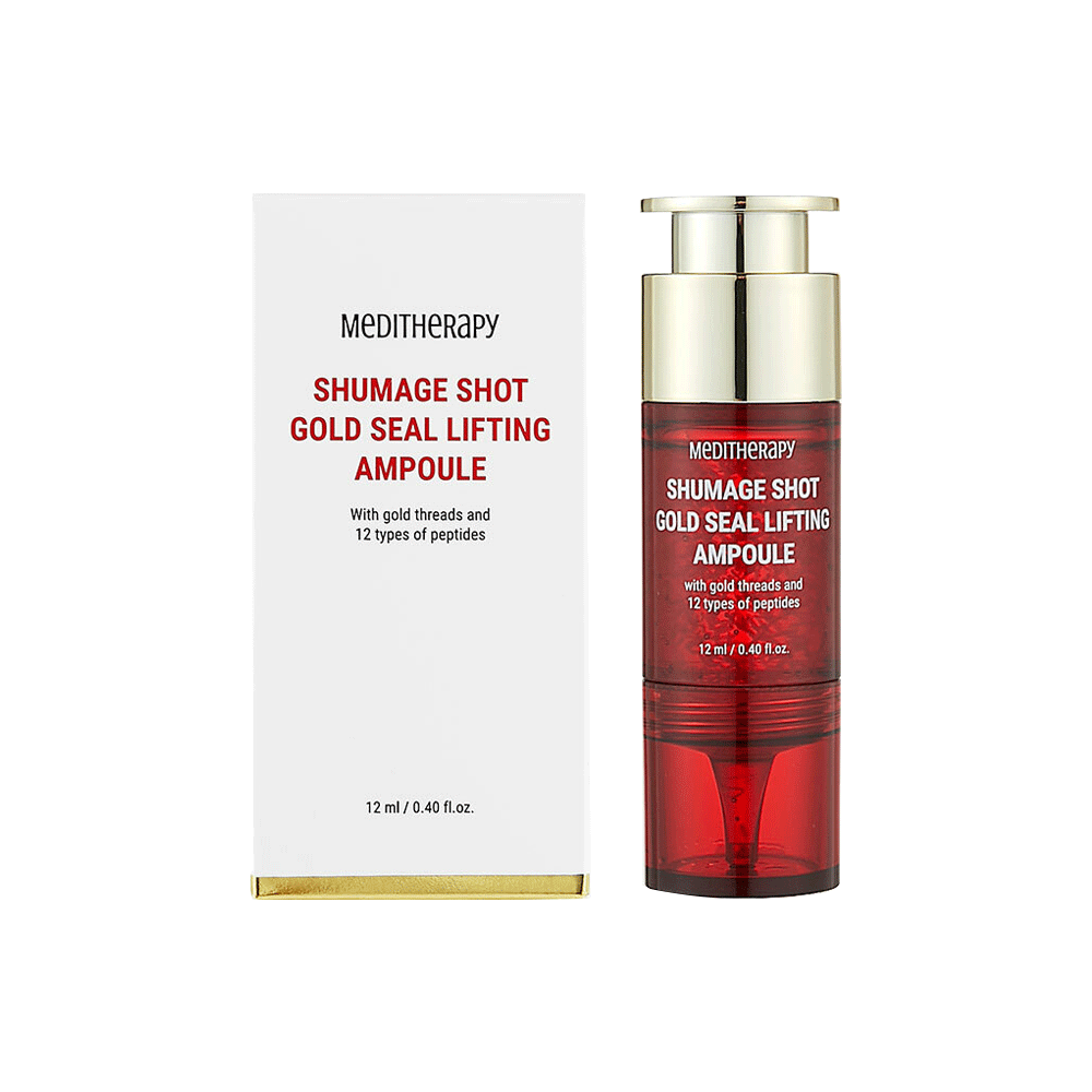 Meditherapy Meditherapy Shumage Shot Gold Seal Lifting Ampoule 12ml - brightening - front bottle shot