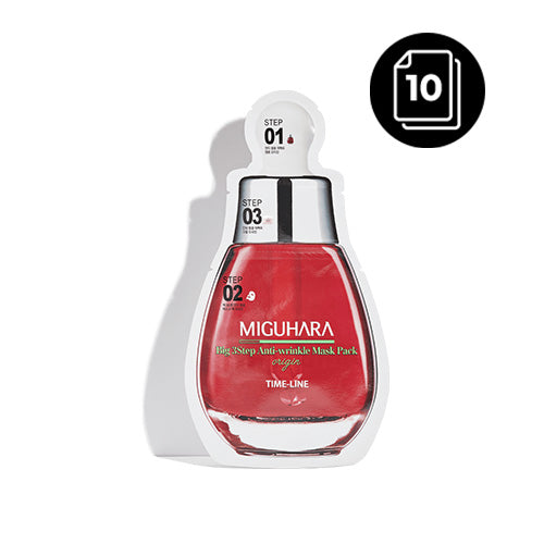 MIGUHARA MIGUHARA Big 3 Step Anti-wrinkle Mask Pack Origin * 10ea - hydrating - front bottle shot