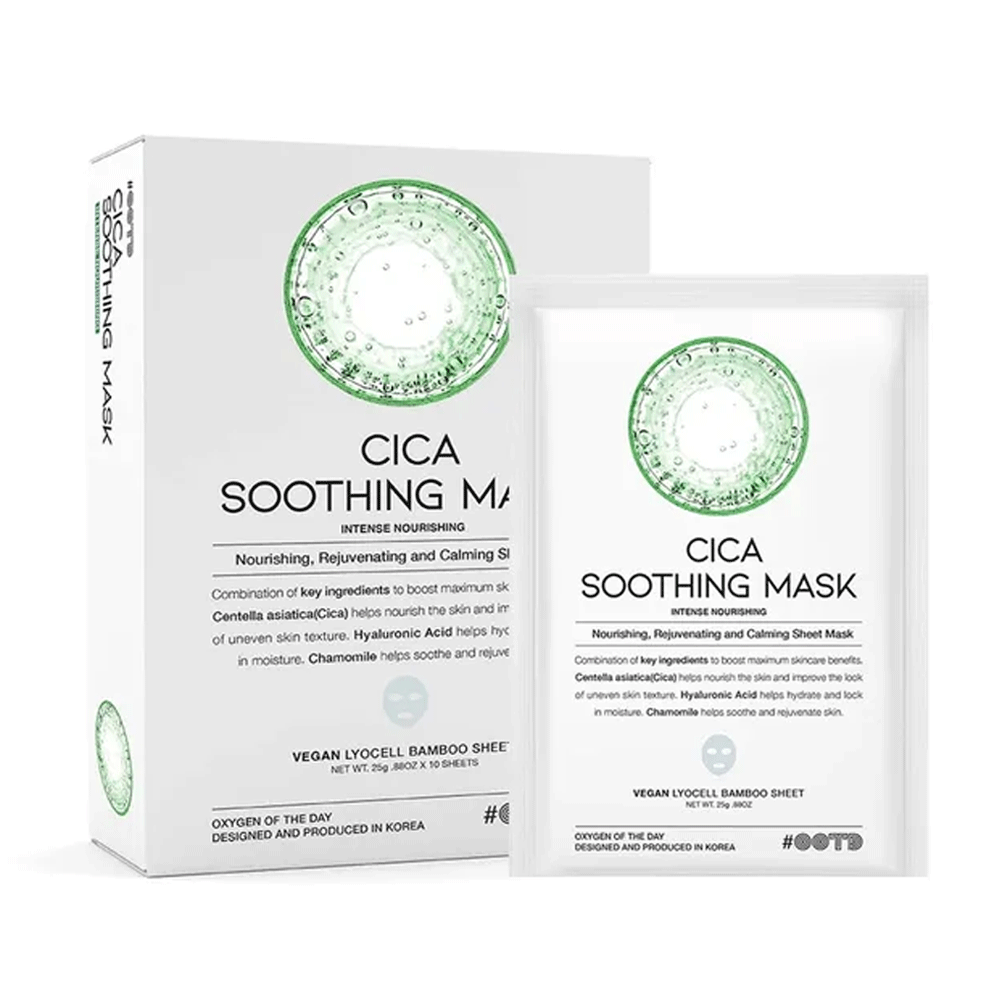 OOTD OOTD Cica Soothing Mask 25g *10ea - soothing - front bottle shot