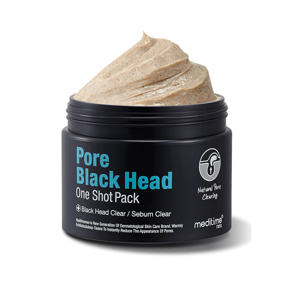 meditime meditime Pore Black Head One Shot Pack 100g - soothing - front bottle shot