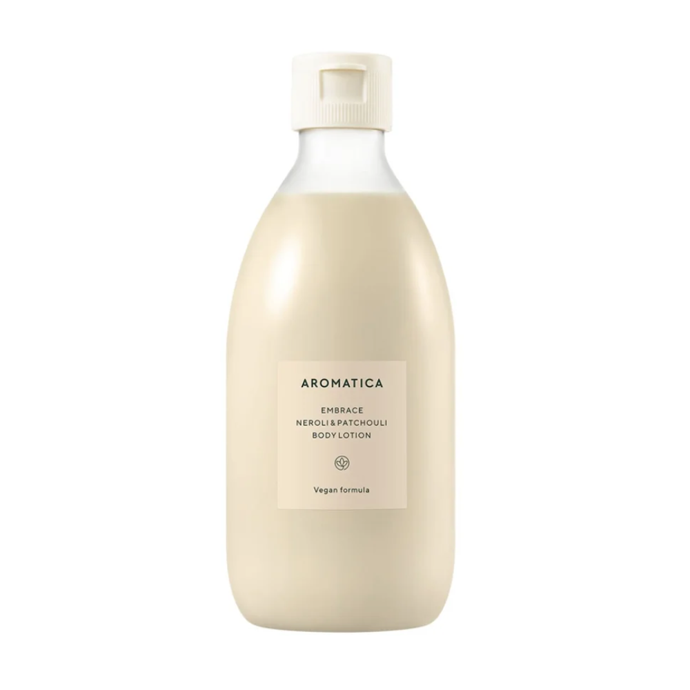 AROMATICA AROMATICA Embrace Body Lotion Neroli & Patchouli 300ml - hydrating - front bottle shot