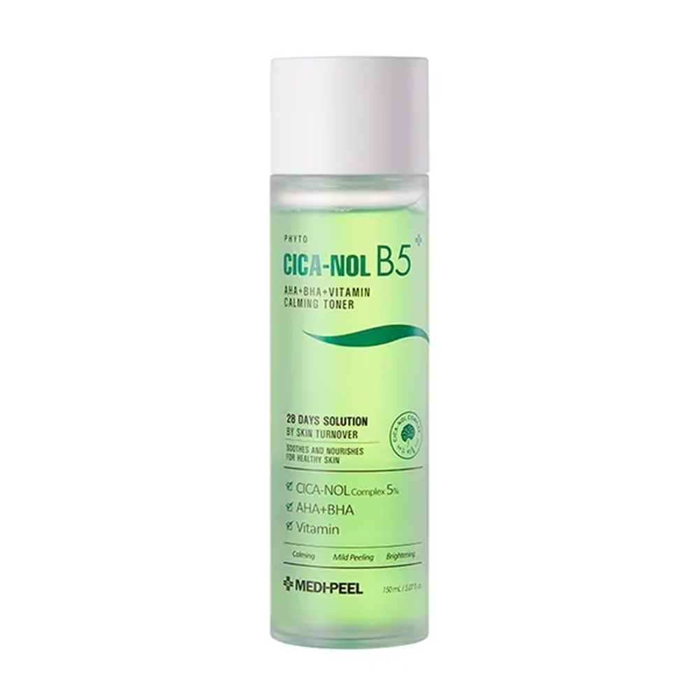 MEDI-PEEL MEDI-PEEL Phyto Cica-nol B5 AHA BHA Vitamin Calming Toner 150ml - hydrating - front bottle shot