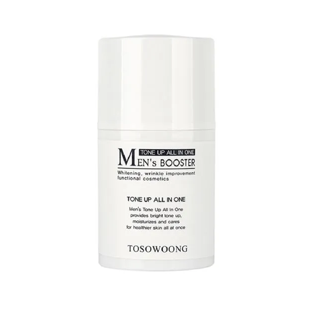 TOSOWOONG TOSOWOONG Men's Booster Tone Up All In One 50ml - hydrating - front bottle shot