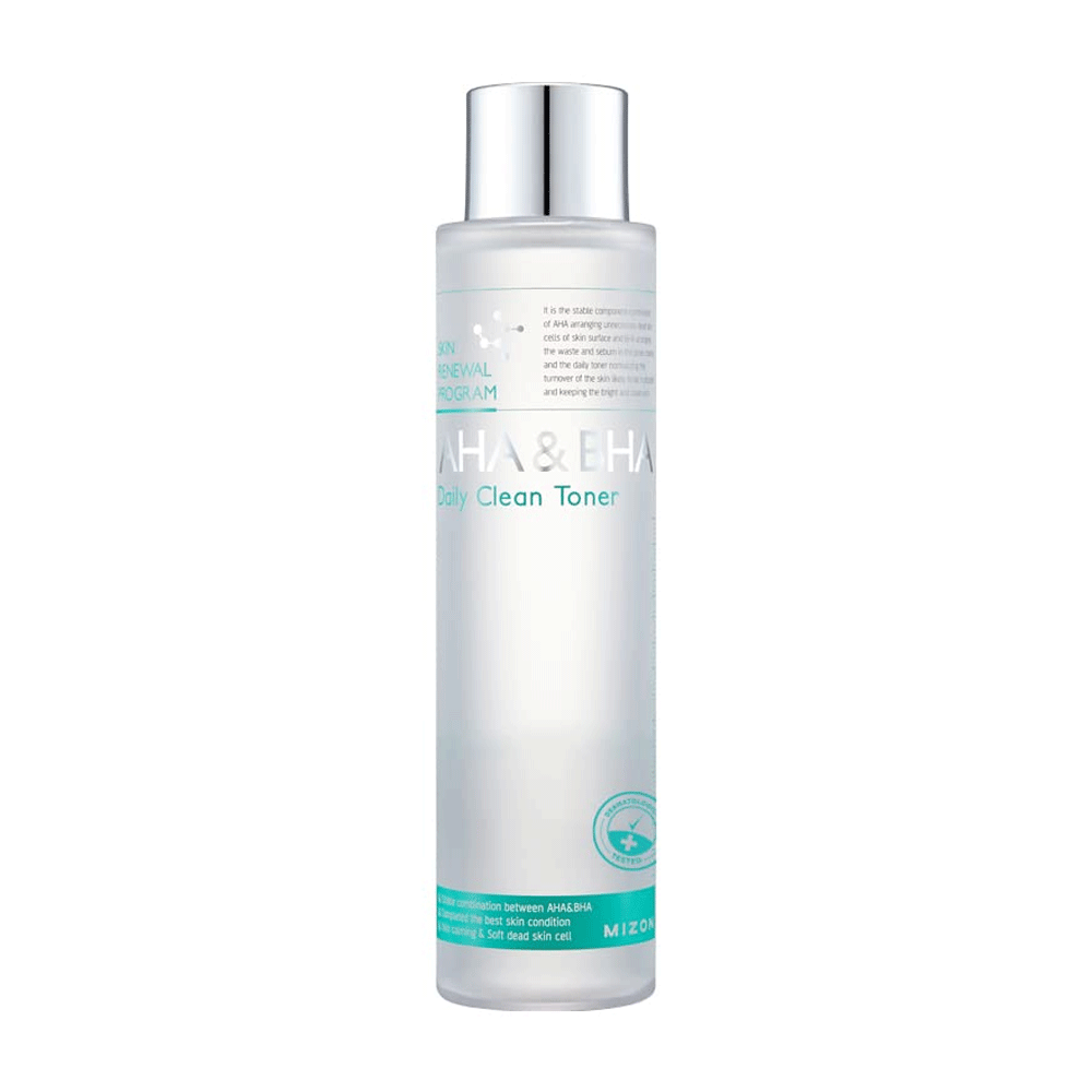 MIZON MIZON AHA & BHA Daily Clean Toner 150ml - soothing - front bottle shot