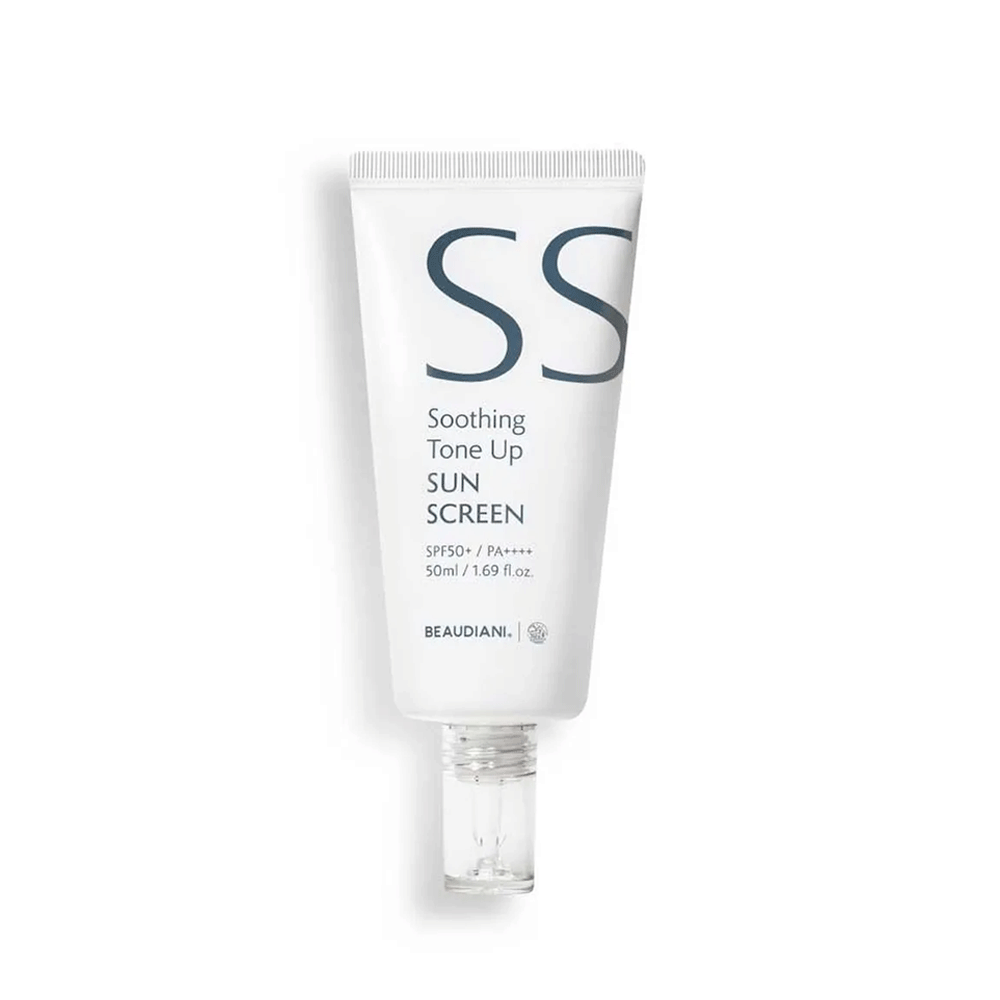 BEAUDIANI BEAUDIANI Soothing Tone Up Sunscreen SPF 50+ PA++++ 50ml - hydrating - front bottle shot