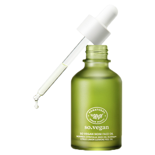 so natural so natural SO Vegan Noni Face Oil 50ml - hydrating - front bottle shot