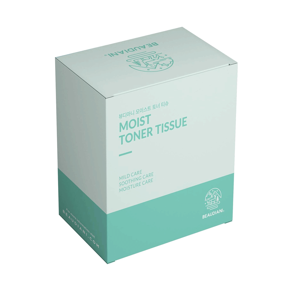 BEAUDIANI BEAUDIANI Moist Toner Tissue 20 pcs - hydrating - front bottle shot
