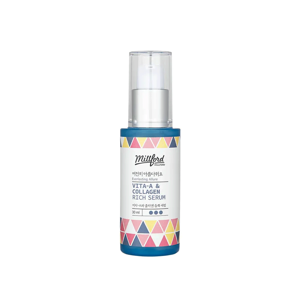 Millford Millford Vita A & Collagen Rich Serum 30ml - hydrating - front bottle shot