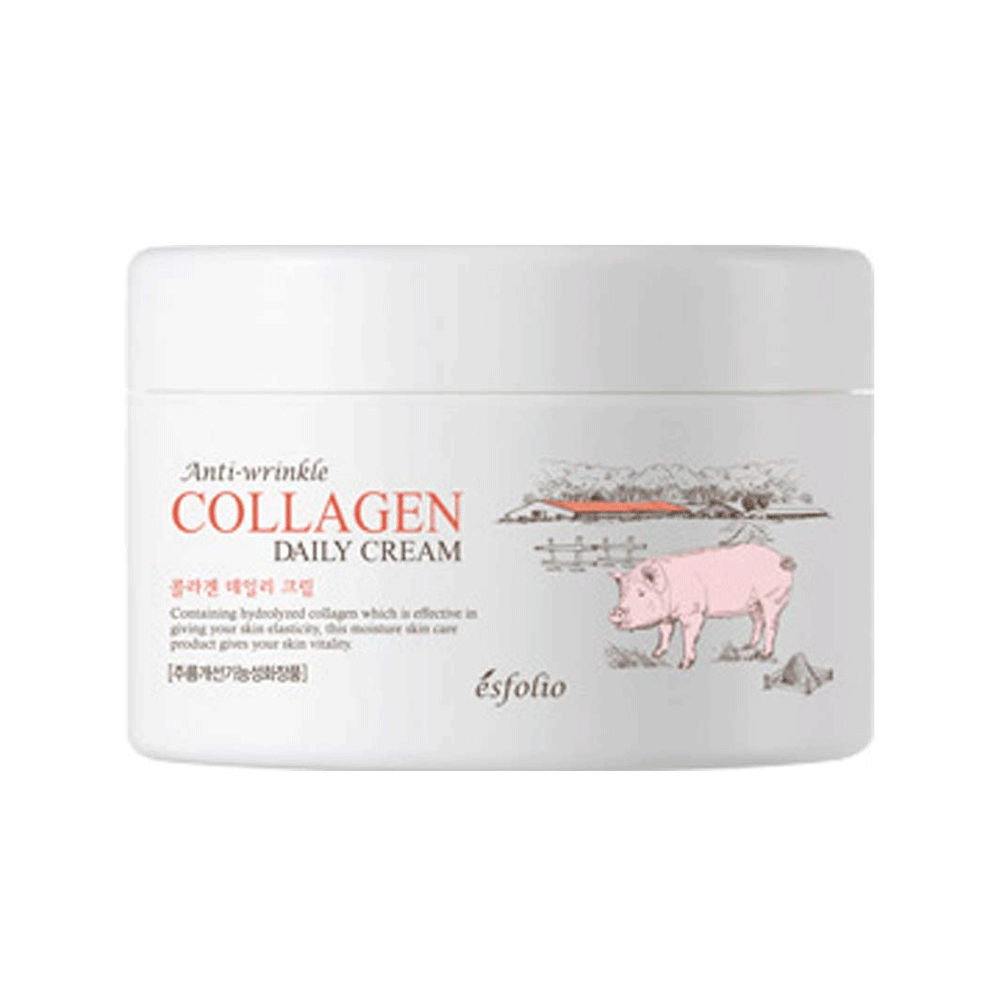 esfolio esfolio Collagen Daily Cream 200ml - hydrating - front bottle shot
