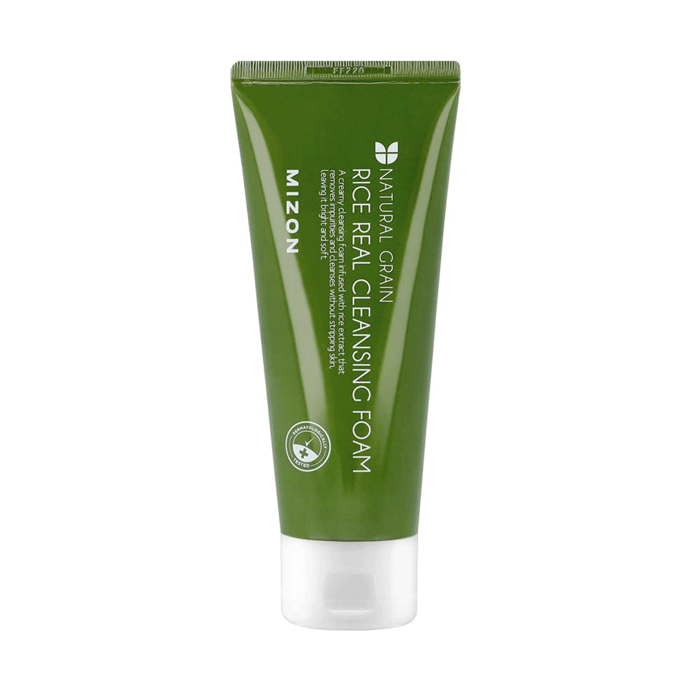 MIZON MIZON Rice Real Cleansing Foam 150ml - brightening - front bottle shot