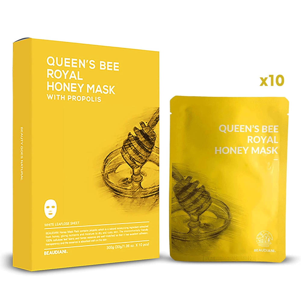 BEAUDIANI BEAUDIANI Queen's Bee Royal Honey Mask *10ea - hydrating - front bottle shot