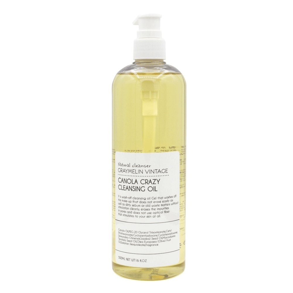 GRAYMELIN GRAYMELIN Canola Crazy Cleansing Oil 300ml - hydrating - front bottle shot