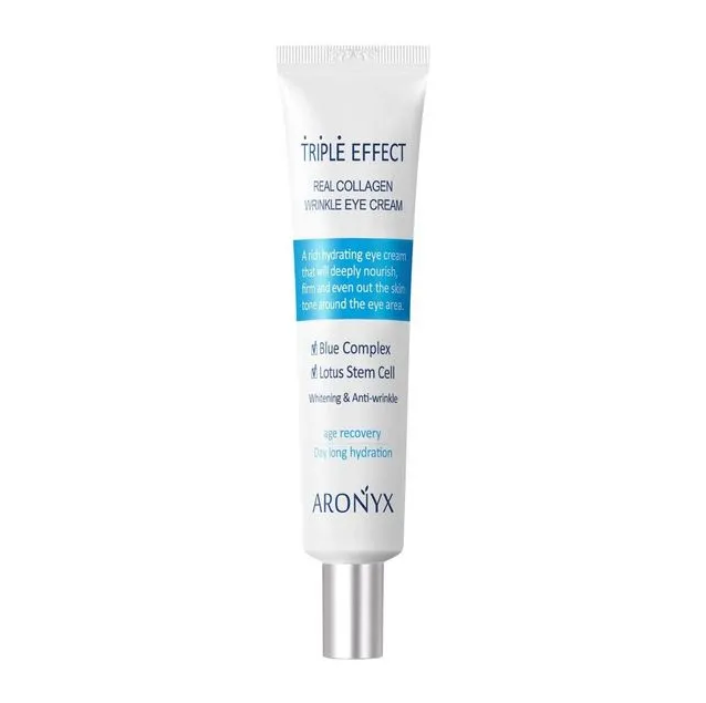 MediFlower MediFlower ARONYX Triple Effect Real Collagen Wrinkle Eye Cream 40ml - hydrating - front bottle shot