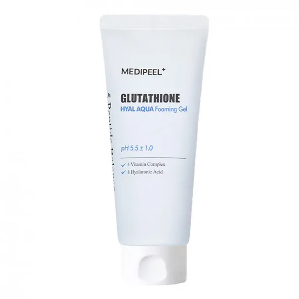 MEDI-PEEL MEDI-PEEL Glutathione Hyal Aqua Foaming Gel Cleanser 150ml - hydrating - front bottle shot
