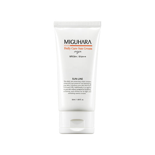 MIGUHARA MIGUHARA Daily Care Sun Cream Origin SPF 50+ PA+++ 50ml - hydrating - front bottle shot