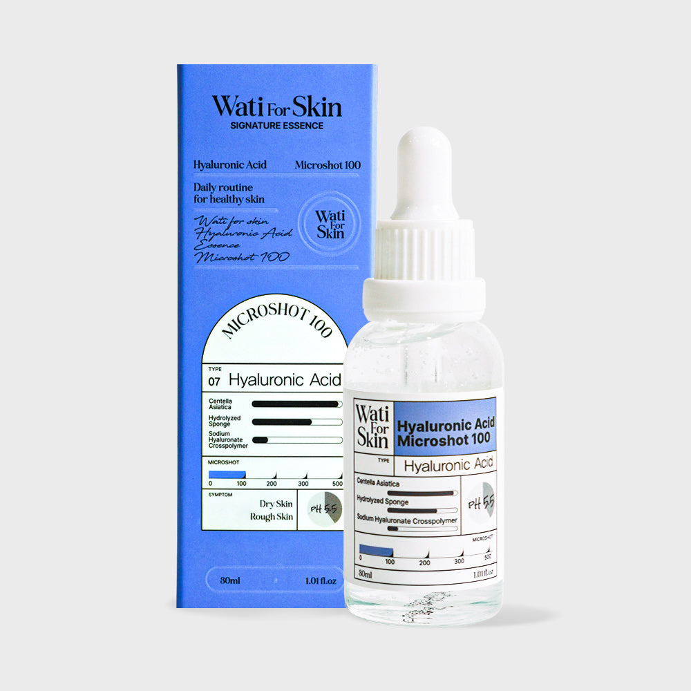 Wati For Skin Wati For Skin Hyaluronic Acid Essence Microshot 100 30ml - hydrating - front bottle shot