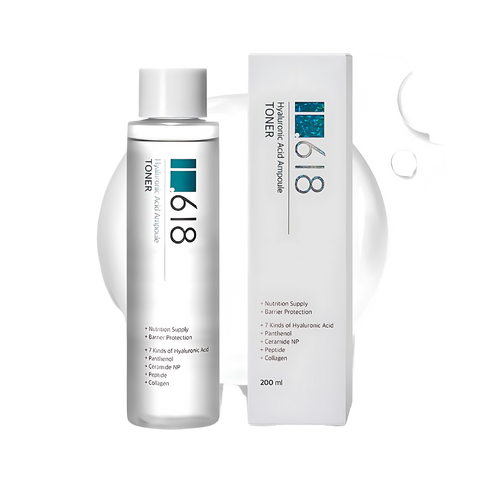 1.618 1.618 Hyaluronic Acid Ampoule Toner 200ml - hydrating - front bottle shot