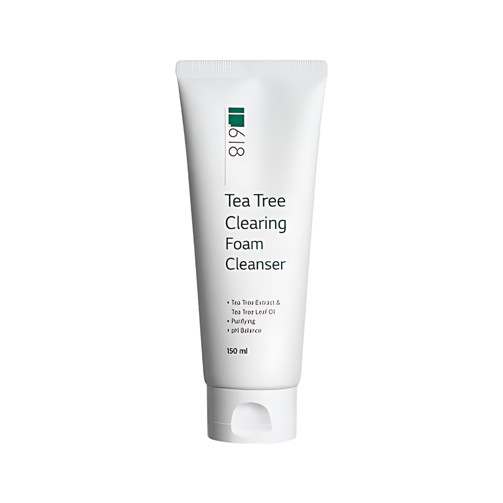 1.618 1.618 Tea Tree Cleating Foam Cleanser 150ml - soothing - front bottle shot