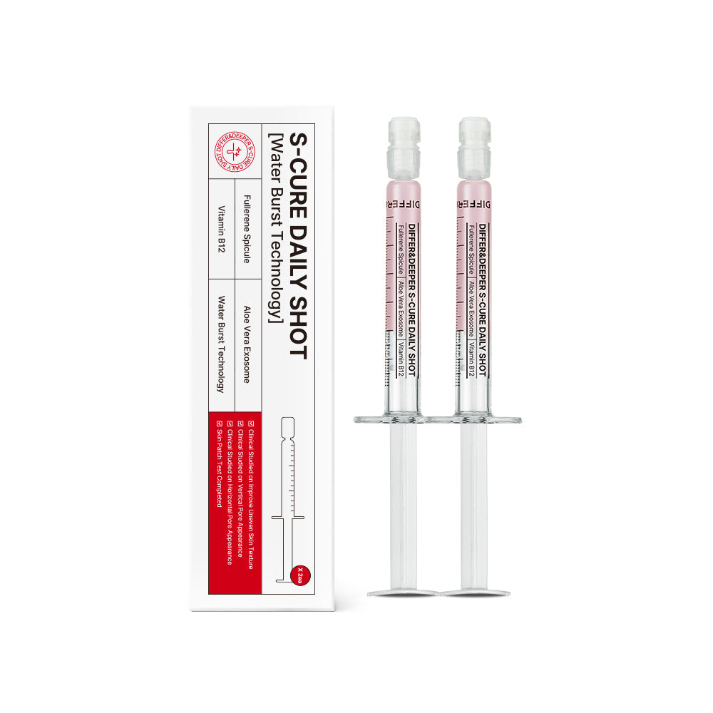 DIFFER&DEEPER DIFFER&DEEPER S-Cure Daily Shot Starter Pack 2.5ml x 2ea - soothing - front bottle shot