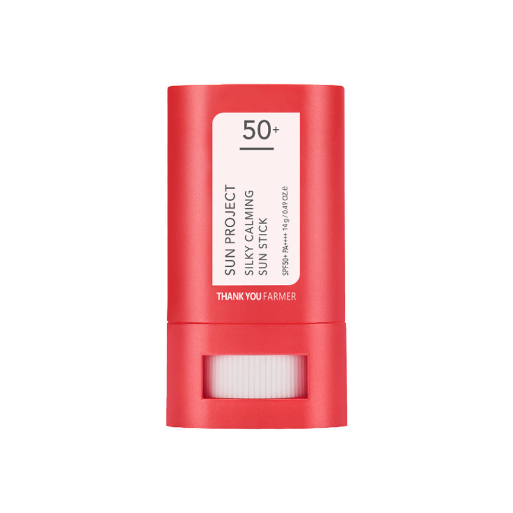 THANK YOU FARMER THANK YOU FARMER Sun Project Silky Calming Sun Stick SPF50+ PA++++ 15g - soothing - front bottle shot