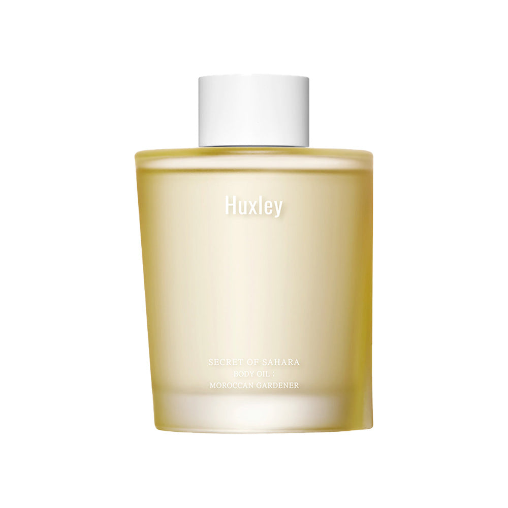 Huxley Huxley Body Oil Moroccan Gardener 100ml - hydrating - front bottle shot