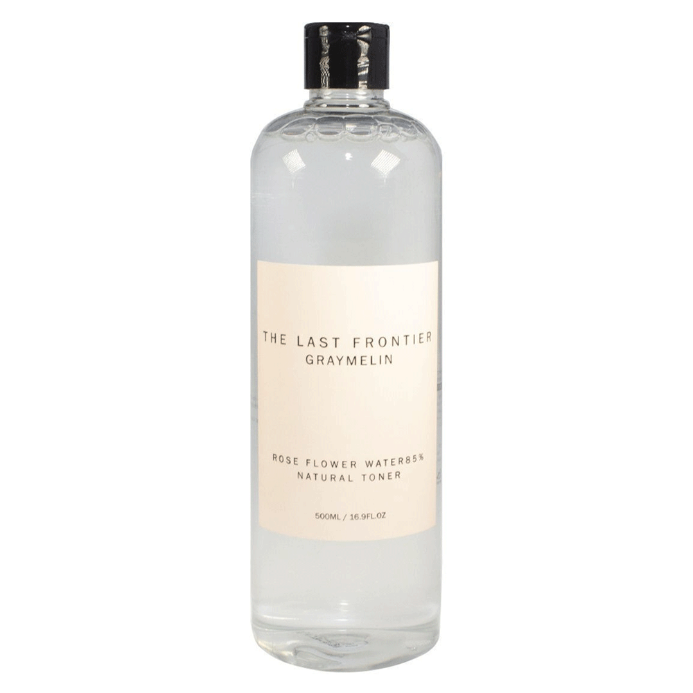 GRAYMELIN GRAYMELIN The Last Frontier Rose Flower Water 85% Natural Toner 500ml - hydrating - front bottle shot